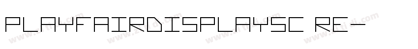 playfairdisplaysc Re字体转换